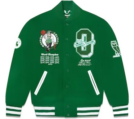 OVO x NBA Celtics Varsity Jacket Green